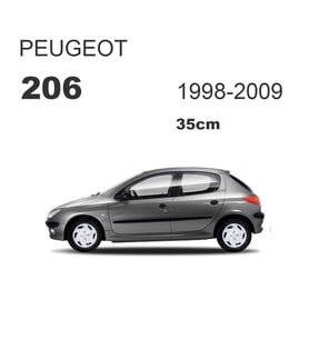 Peugeot 206 Arka Cam Silecek Kolu ve Süpürgesi M128B