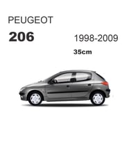 Peugeot 206 Arka Cam Silecek Kolu ve Süpürgesi M128B