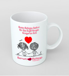 İsme Özel Kişiselleştirilebilir Kupa Bardak