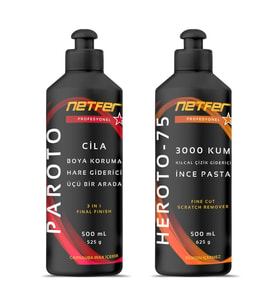 Netfer 2'li İnce Pasta Cila Set - 2x500 mL