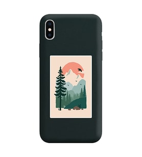 Siyah Lansman Telefon Kılıfı Iphone Xs Max