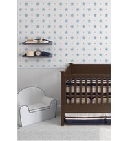 Zümrüt Milky Baby 412-2 Mavi Yıldız Desenli Duvar Kağıdı 5,30 M²