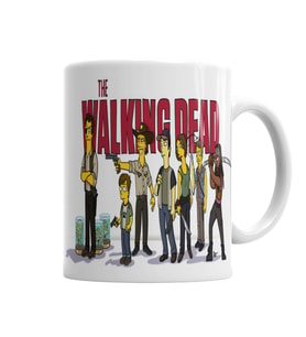 The Walking Dead Simpsonized Kupa Bardak Porselen