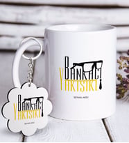 BK Gift Kişiye Özel Yakışıklı Bankacı Beyaz Kupa ve Anahtarlık Hediye Seti (Model 1)