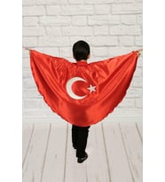 Ay Yıldız Baskılı Pelerin