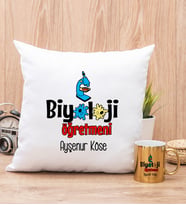 Biyoloji Öğretmeni Yastık ve Gold Kupa Bardak