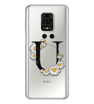 Papatya Harf Tasarım Süper Şeffaf Silikon Telefon Kılıfı Xiomai Redmi Note 9 Pro
