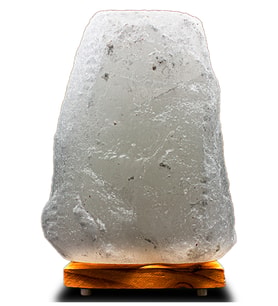 Beyaz Doğal Çankırı Tuz Lambası 3-4 Kg