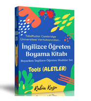 İngilizce Öğreten Boyama Kitabı (Tools Aletler)