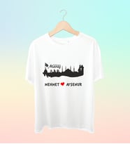 Şehrinize Özel İsim Baskılı Siluet Tshirt
