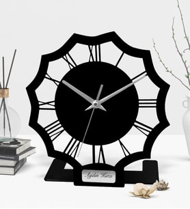 BK Gift Kişiye Özel Metal Masa Saati (Model 2)