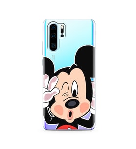Mickey Tasarımlı Süper Şeffaf Silikon Telefon Kılıfı Huawei P30 Pro 