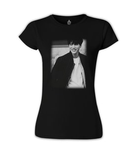 EXO - Kai Siyah Bayan Tshirt
