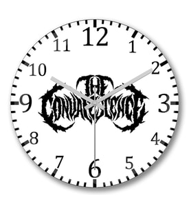 The Convalescence Metal Duvar Saati Bombeli Gercek Cam