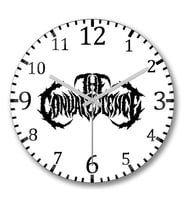 The Convalescence Metal Duvar Saati Bombeli Gercek Cam