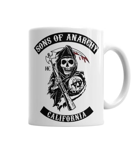 Sons Of Anarchy Logo Kupa Bardak Porselen
