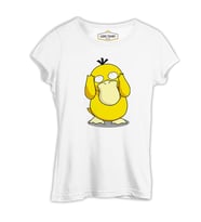 Pokemon - Psyduck Beyaz Kadın Tshirt