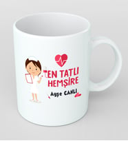 Kişiye Özel En Tatlı Hemşire Kupa Bardak