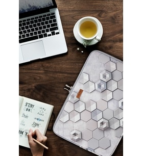 Easy Case 14 Inç Laptop Çantası Notebook Kılıfı Hexagon