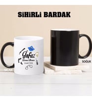 İnfaz Koruma Memuru Kupa Bardağı Sihirli (Beyaz)
