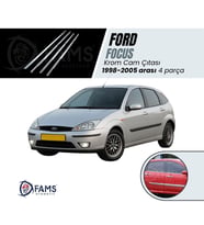 Ford Focus 1 Krom Cam Çıtası 4 prç. 1998-2005 arası Paslanmaz Çelik