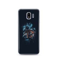 Uzay Boşluğu Tasarım Süper Şeffaf Silikon Telefon Kılıfı Samsung J4