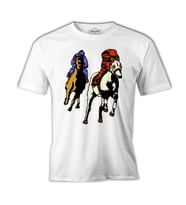 At 9 Beyaz Erkek Tshirt