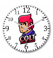 Brawl Stars Colt Skin Duvar Saati Bombeli Gercek Cam