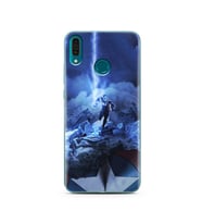 Kaptan Amerika Tasarım Süper Şeffaf Silikon Telefon Kılıfı Huawei Y9 2019