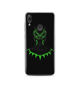 Black Panter Tasarım Süper Şeffaf Silikon Telefon Kılıfı Huawei Y7 2019