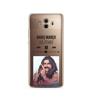 Barış Manço Mp3 Tasarımlı Süper Şeffaf Silikon Telefon Kılıfı Huawei Mate 10 Pro