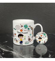 Fen Bilimleri Öğretmeni Kupa Bardak ve Anahtarlık Set 006