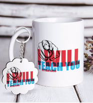BK Gift Kişiye Özel İngilizce Öğretmeni Beyaz Kupa ve Anahtarlık Hediye Seti-11 (Model 1)