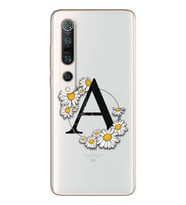Papatya Harf Tasarım Süper Şeffaf Silikon Telefon Kılıfı Xiomai Mi10-pro A-Harfi