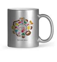 BK Gift Kişiye Özel Çocuk Gelişimi Öğretmeni Gümüş Yaldızlı Kupa Bardak  1