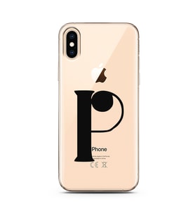 Iphone X Harf Tasarımlı Telefon Kılıfı P-Harfi 
