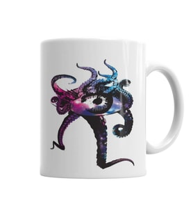 Octopus Eye Kupa Bardak Porselen
