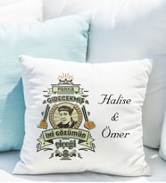 Kişiye Özel İki Gözümün Çiçeği Yastığı