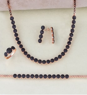 Gümüş Zirkon Taşlı Modern Stil Abiye Günlük Tasarım Set
