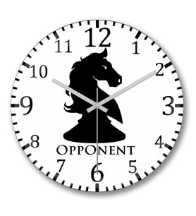 Opponent Duvar Saati Bombeli Gercek Cam