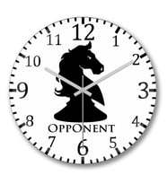 Opponent Duvar Saati Bombeli Gercek Cam