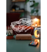 Kisiye Özel Klasik Araba 3D Masaüstü Led Lamba