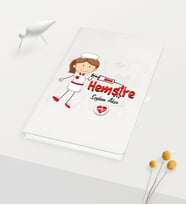 BK Gift Kişiye Özel Hemşire Temalı Beyaz Defter - 5