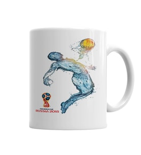 Copa 2018 Futbol Kupa Bardak Porselen