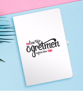 BK Gift Kişiye Özel Online Öğretmen Beyaz Defter-1