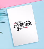 BK Gift Kişiye Özel Online Öğretmen Beyaz Defter-1