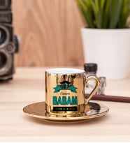 Canım Babam Gold Türk Kahvesi Fincanı