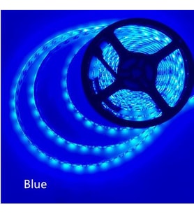 5mt Mavi Esnek Şerit Led Işık 5630 (5730) SMD 60 Led/m Yüksek Parlaklık 12V