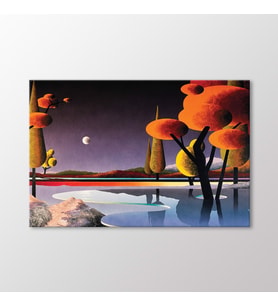 Arty Tablo Fantastik Manzara Tablo (Karışık)