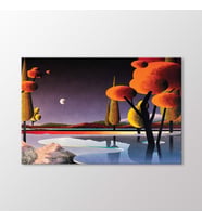 Arty Tablo Fantastik Manzara Tablo (Karışık)